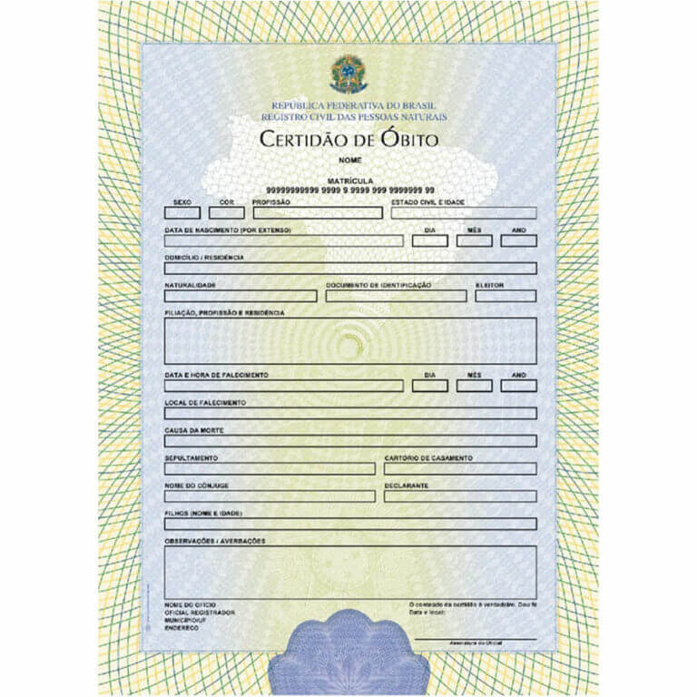 Certidão de óbito